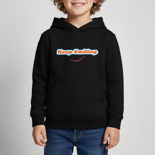 Keep Smiling Positive Vibes Graphic - Kids‘ Premium Hoodie