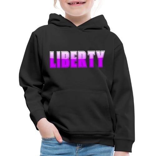 Liberty Typography Graphic Design - Kids‘ Premium Hoodie