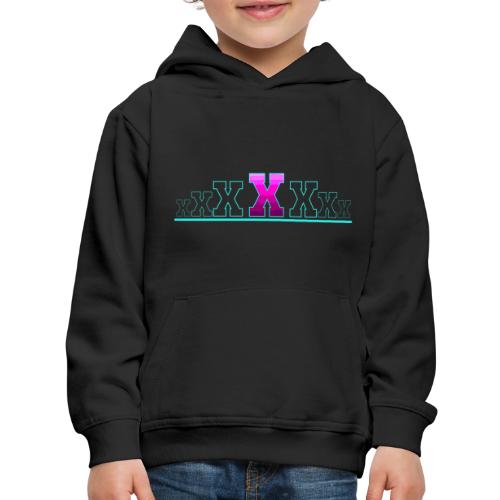 Letter X – Capital Varsity Alphabet Monogram - Kids‘ Premium Hoodie