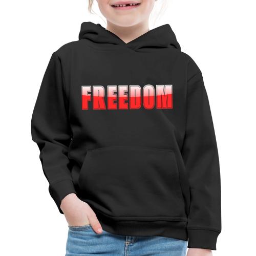 Freedom Typography Design - Kids‘ Premium Hoodie