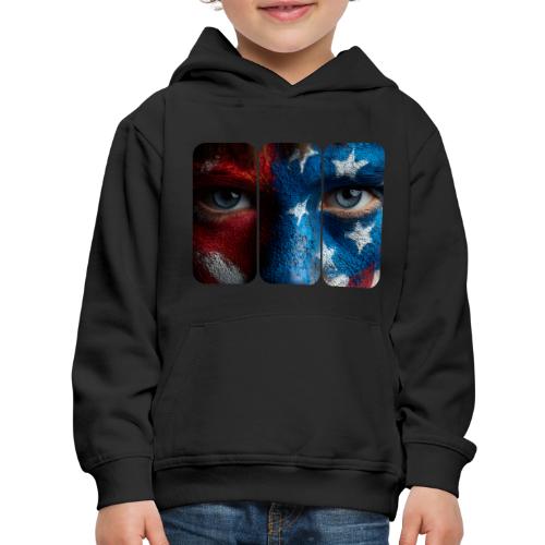 USA: Painted for the Flag - Kids‘ Premium Hoodie