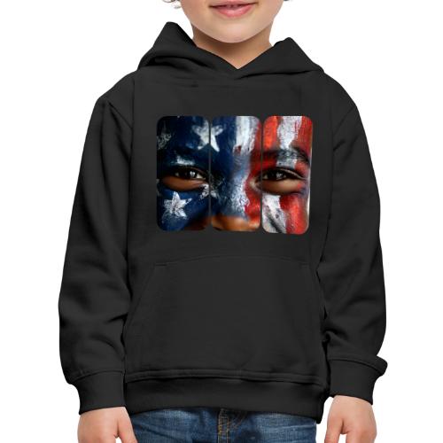 USA: Three Panels of Pride - Kids‘ Premium Hoodie