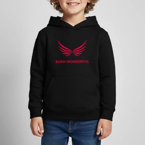 Red Born Wonderful Logo - Kids‘ Premium Hoodie
