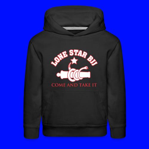 LONE STAR BRAZILIAN JIU-JITSU - Red and white - Kids‘ Premium Hoodie