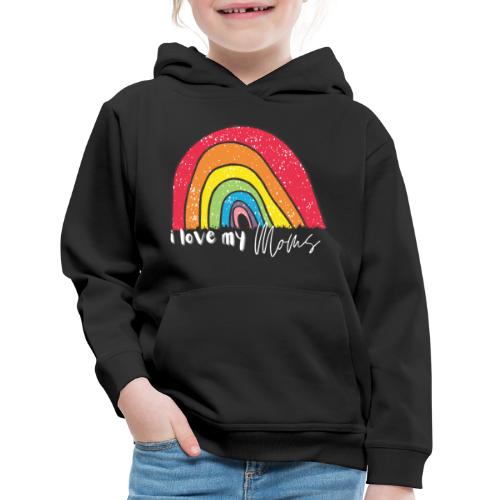 3D&S Creations - Rainbow I love my Moms - Kids‘ Premium Hoodie