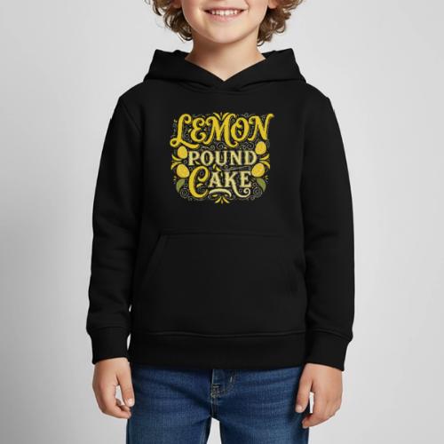 Lemon Pound Cake Vintage Flourish - Kids‘ Premium Hoodie