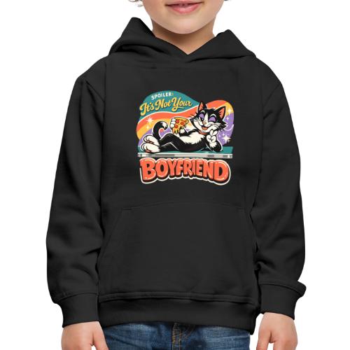 Sassy Cat Pride Pizza Retro Comic - Kids‘ Premium Hoodie