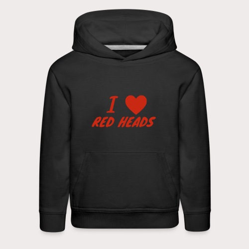 I HEART RED HEADS - Kids‘ Premium Hoodie