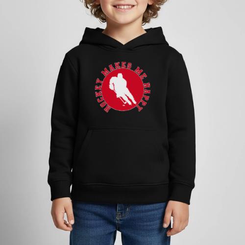 Hockey Makes Me Happy – Ice Hockey Fan Emblem - Kids‘ Premium Hoodie
