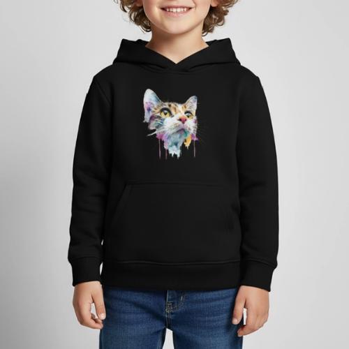 Chromatic Cat Splash - Kids‘ Premium Hoodie