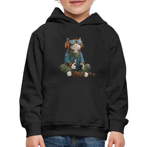 Cat: Purrfect Player - Kids‘ Premium Hoodie