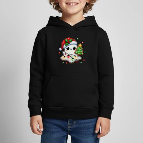 Christmas Collection - Snow Ghost in Santa Hat - Kids‘ Premium Hoodie