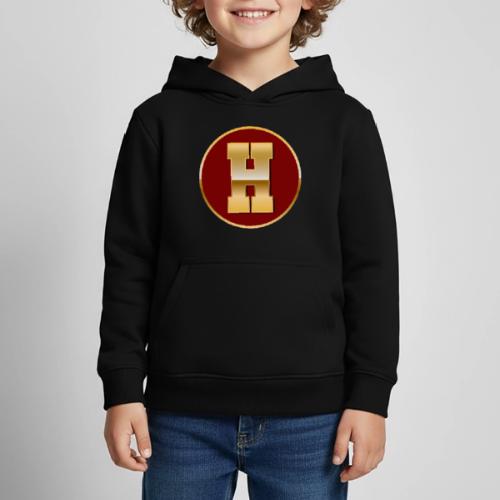 Letter H – Capital Varsity Alphabet Monogram - Kids‘ Premium Hoodie