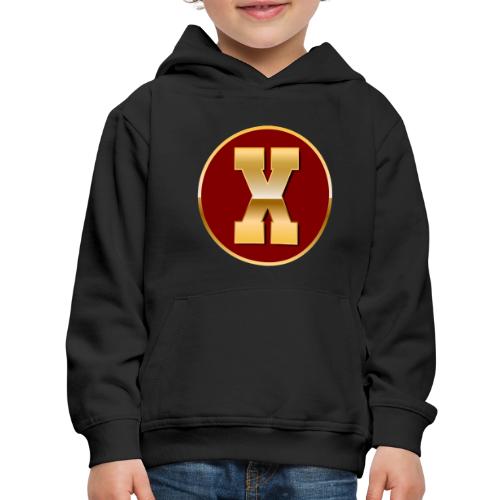 Letter X – Capital Varsity Alphabet Monogram - Kids‘ Premium Hoodie