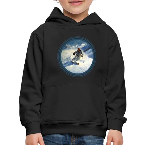 Skiing Power Moves - Kids‘ Premium Hoodie