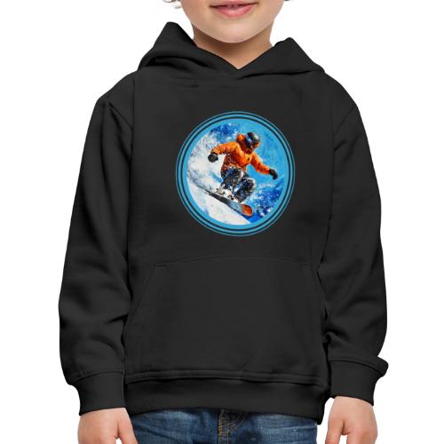 Snowboarding Motion - Kids‘ Premium Hoodie