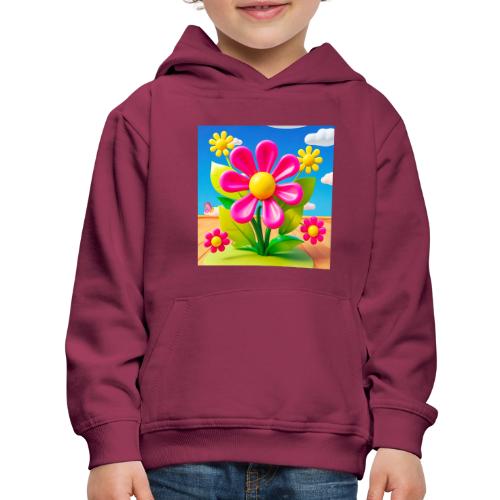 Pink Floral Peace | Sky & Nature Design - Kids‘ Premium Hoodie