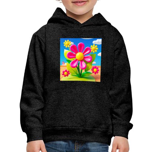 Pink Floral Peace | Sky & Nature Design - Kids‘ Premium Hoodie
