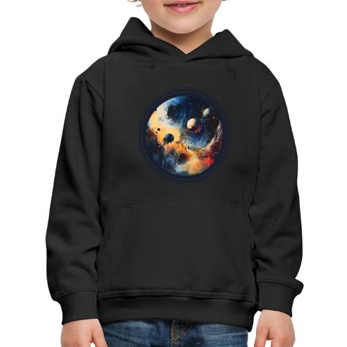 Chaotic Color Planets - Kids‘ Premium Hoodie