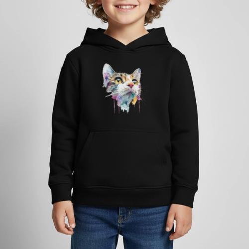 Chromatic Cat Splash - Kids‘ Premium Hoodie