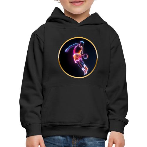 Neon Basketball Player - Kids‘ Premium Hoodie