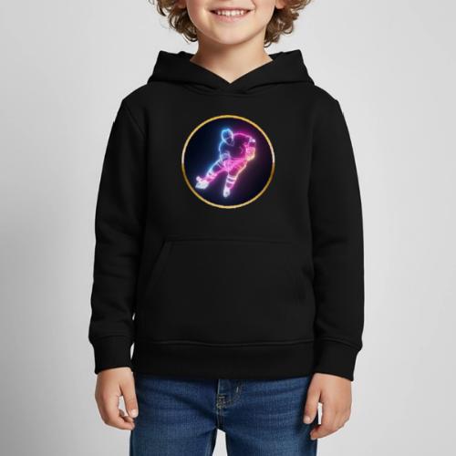 Hockey: Neon Ice Striker - Kids‘ Premium Hoodie
