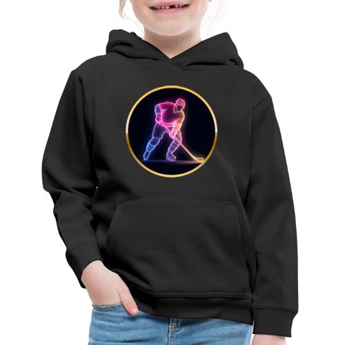 Hockey: Neon Ice Rush - Kids‘ Premium Hoodie