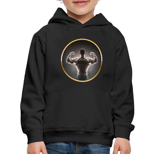 Bodybuilding: Neon Strength Frame - Kids‘ Premium Hoodie