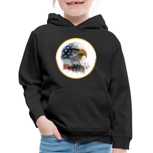 USA: Patriot Wing Emblem - Kids‘ Premium Hoodie