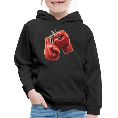 Boxing: Hanging Gloves Icon - Kids‘ Premium Hoodie