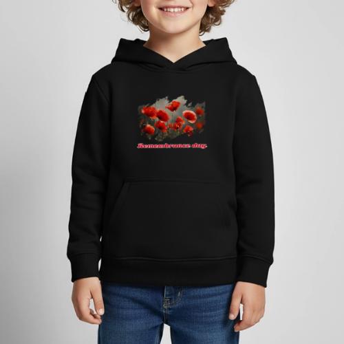 Remembrance Day with poppies - Kids‘ Premium Hoodie