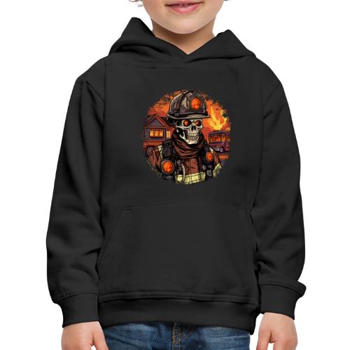 Skeletons Firefighter / fireman skeleton - Kids‘ Premium Hoodie
