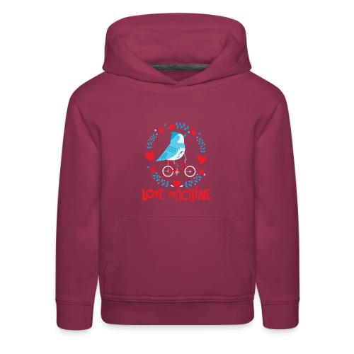 Cute Love Machine Bird - Kids‘ Premium Hoodie