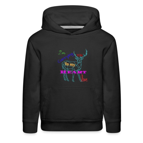 I Love Deer - Kids‘ Premium Hoodie