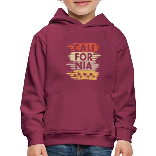 California with palm trees design - Kids‘ Premium Hoodie