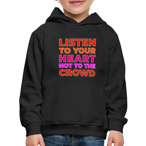 Heart Over Hype - Kids‘ Premium Hoodie