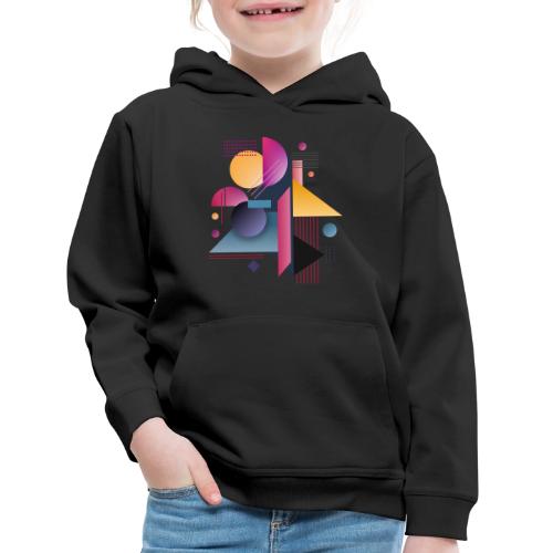 Color Pulse Geometry - Kids‘ Premium Hoodie