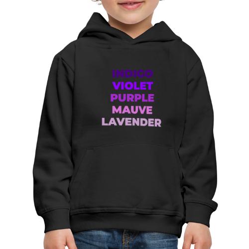 Shades of Purple - Kids‘ Premium Hoodie