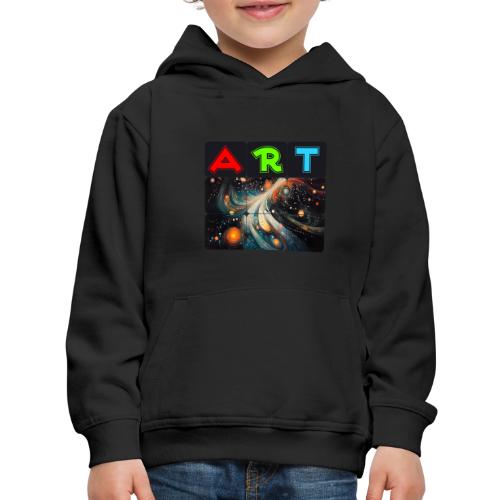 Swirls of Colorful Art - Kids‘ Premium Hoodie