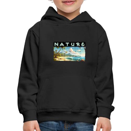 Nature: Sun-Kissed Shore - Kids‘ Premium Hoodie