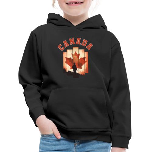 Proud Canadian Shadow - Kids‘ Premium Hoodie