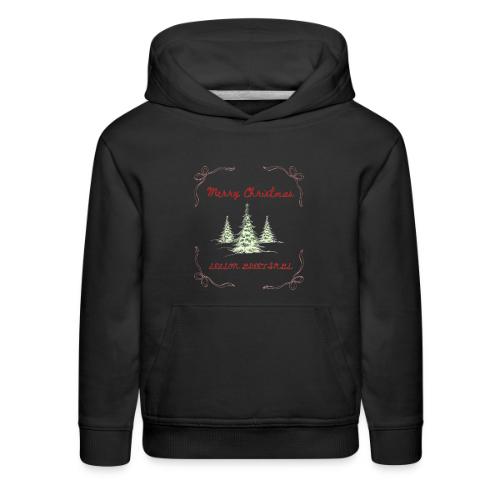 Beautiful Green Christmas Tree Graphic - Kids‘ Premium Hoodie