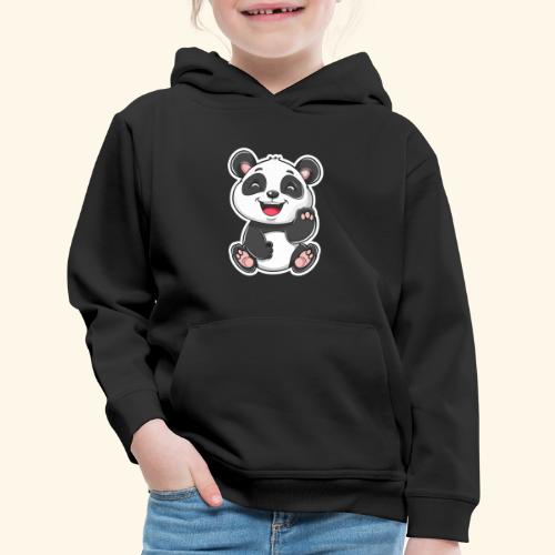 Exuberant Panda Buddy Sticker - Kids‘ Premium Hoodie