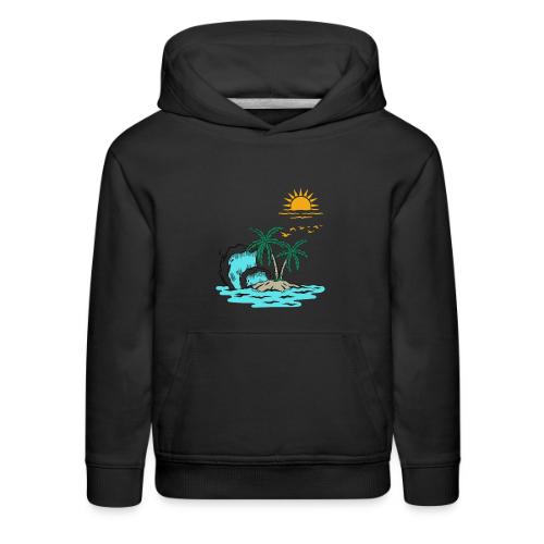 Retro Sunset Graphics - Kids‘ Premium Hoodie