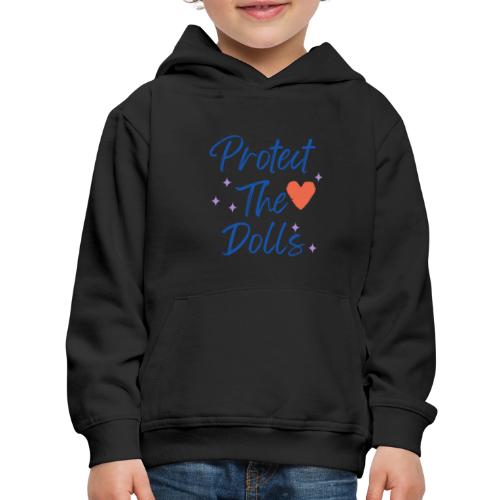 Protect The Dolls | Heart & Stars Typography - Kids‘ Premium Hoodie