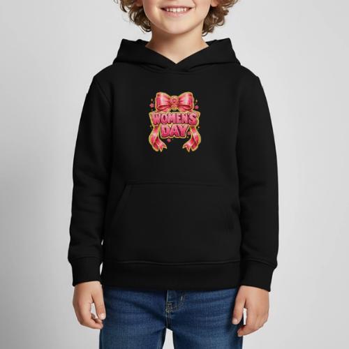 Cute Pink Bow Women’s Day Feminist Symbol - Kids‘ Premium Hoodie