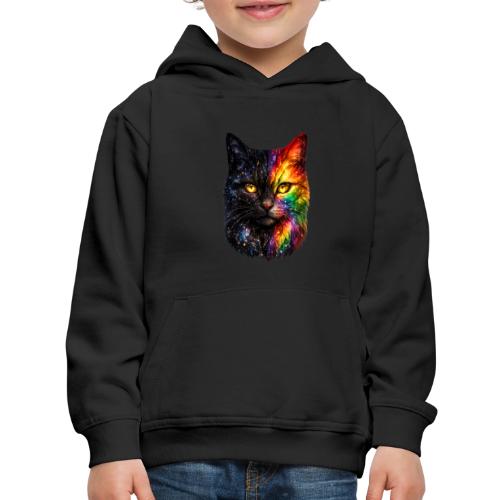 Cosmic Galaxy Rainbow Cat - Kids‘ Premium Hoodie
