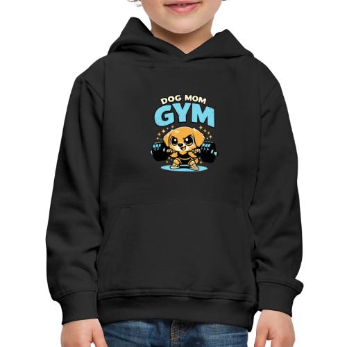 Chibi Dog Gym Workout - Kids‘ Premium Hoodie