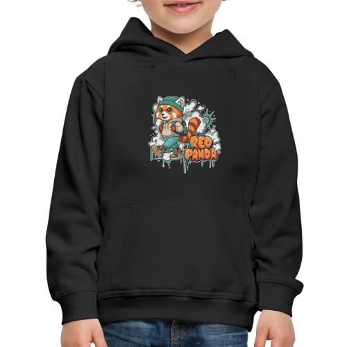 Red Panda Street Graffiti Vibes - Kids‘ Premium Hoodie