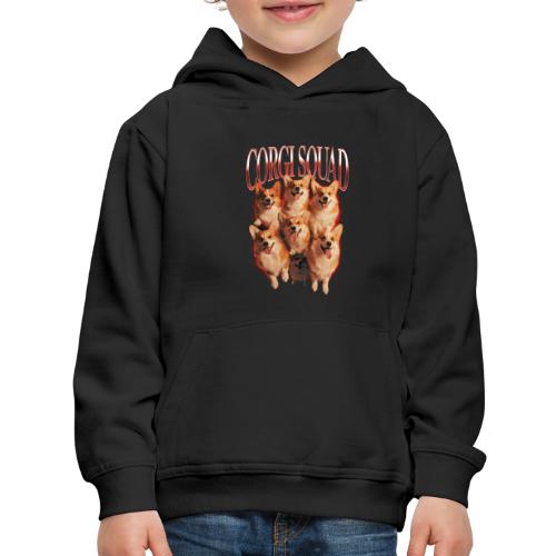 Corgi Squad Funny Dog Lover Vintage Shirt - Kids‘ Premium Hoodie
